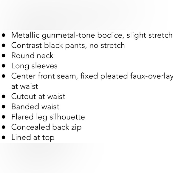 NWT Black Halo Angie Jumpsuit - Picture 3 of 3